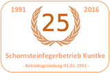 1991 - 2016 · 25 Jahre Schornsteinfegerbetrieb Kuntke