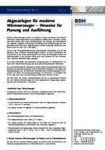 VSE-Infoblatt: "Abgasanlagen für moderne Wärmeerzeuger"