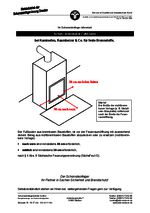 Informationsblatt zum Schutz brennbarer Fußböden (nicht brennbare Vorlage)