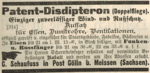 Wind- und Rußschutz aus Cölln bei Meißen vom Juli 1889