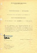 Bestellungsurkunde vom 17.12.1990
